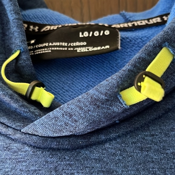 Under Armour men’s navy hooded lightweight sweatshirt. Size Large. - Picture 7 of 9